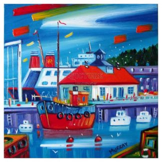 Rothesay Harbour in Blue by Raymond Murray (A46)