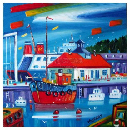 Rothesay Harbour in Blue by Raymond Murray (A46)