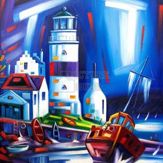 The Cloch Lighthouse by Raymond Murray (A56)