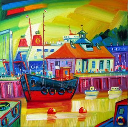 Rothesay Harbour Yellow by Raymond Murray (A81)